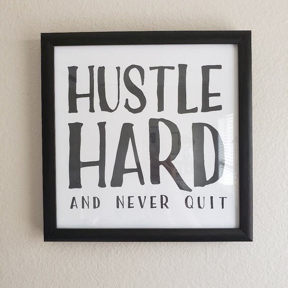 Unbranded Other - Hustle Hard & Never Quit Wall Art